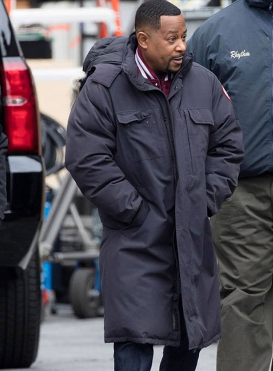 Harpoon Marcus Miles Burnett Inspired Black Parachute Coat - Bad Boys Ride or Die Style