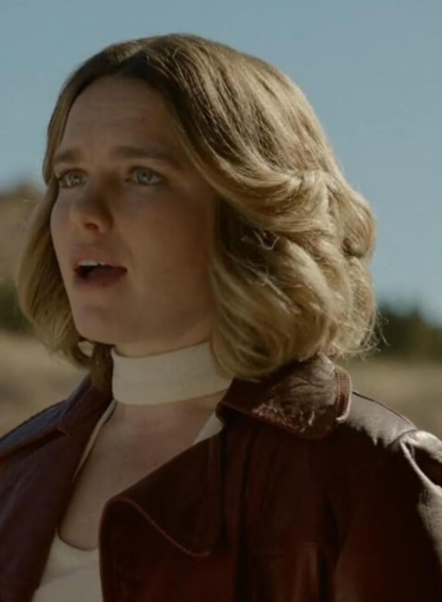 Harpoon Mary Landon Inspired Brown Leather Jacket - Dark Winds Style