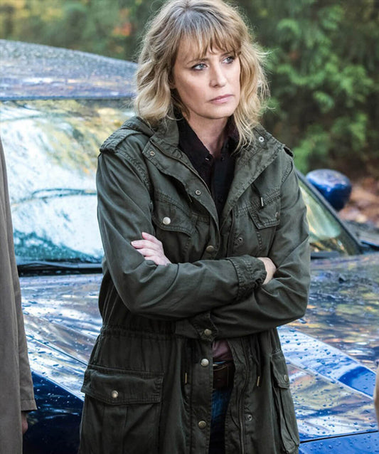 Harpoon Mary Winchester Inspired Green Cotton Fabric Hooded Jacket - Supernatural Tv Series S12 Style
