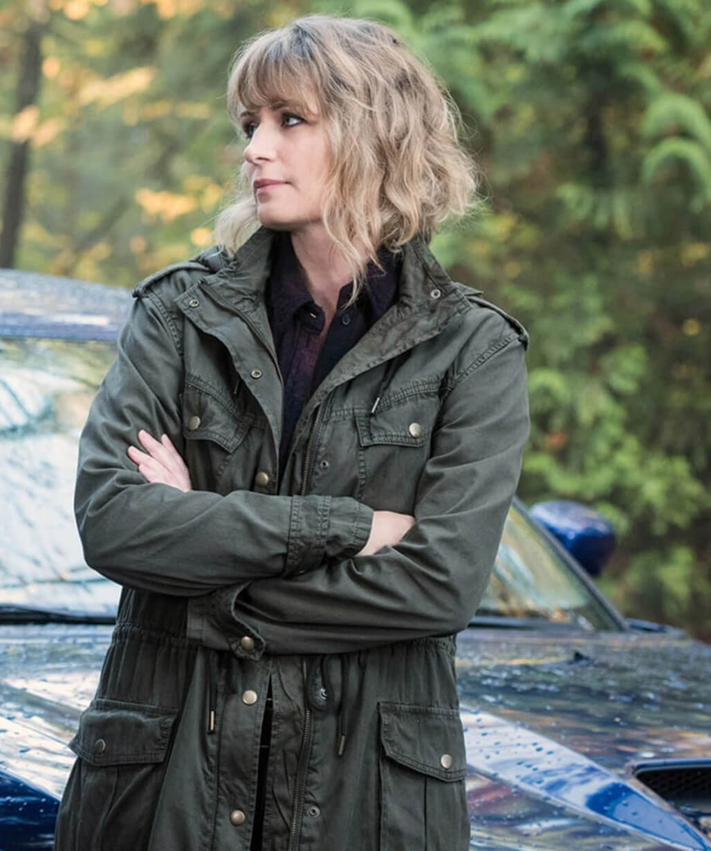 Harpoon Mary Winchester Inspired Green Cotton Fabric Hooded Jacket - Supernatural Tv Series S12 Style