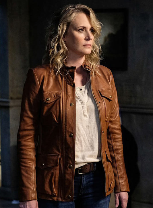 Harpoon Mary Winchester Inspired Brown Real Leather Leather Jacket - Supernatural Tv Series Style