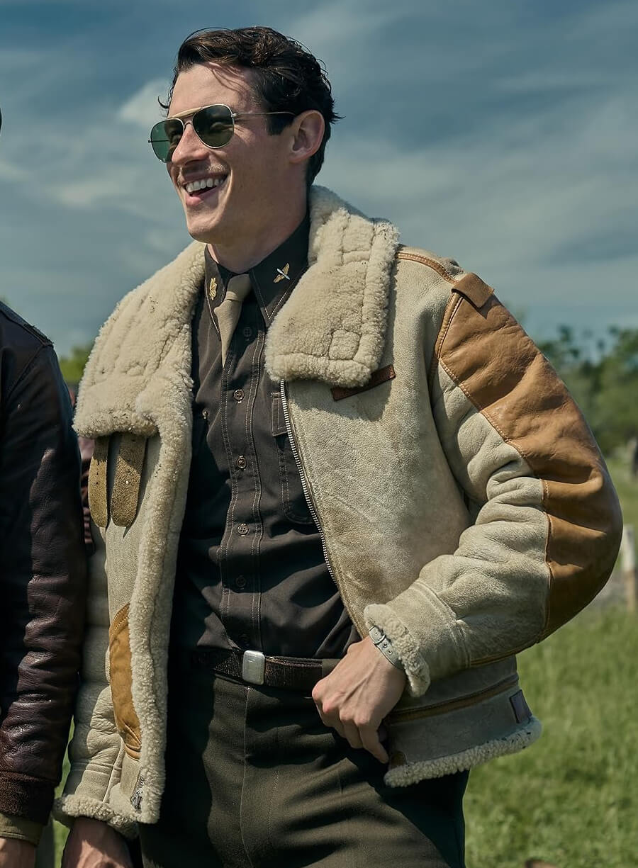 Harpoon Major John Egan Inspired Brown Bomber Jacket - Masters Of The Air Style