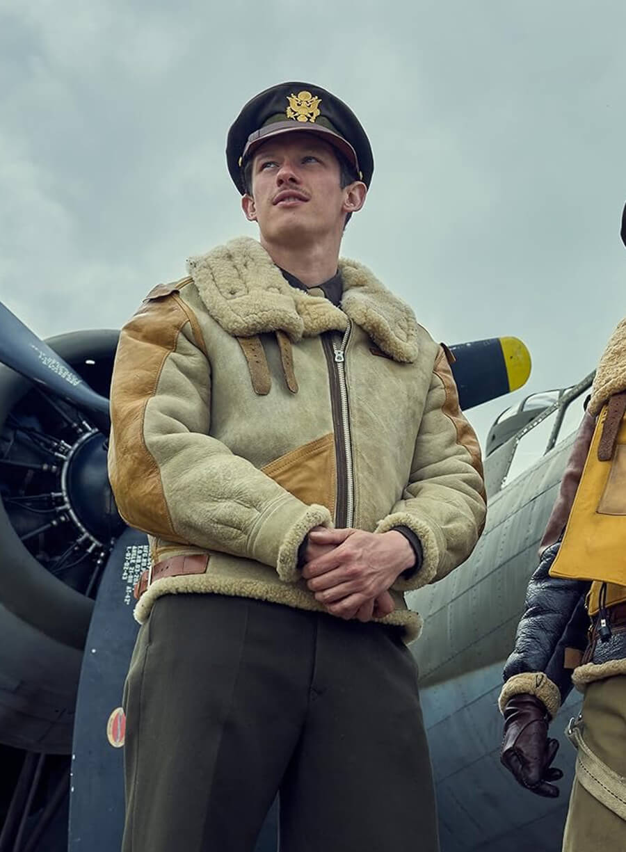 Harpoon Major John Egan Inspired Brown Bomber Jacket - Masters Of The Air Style