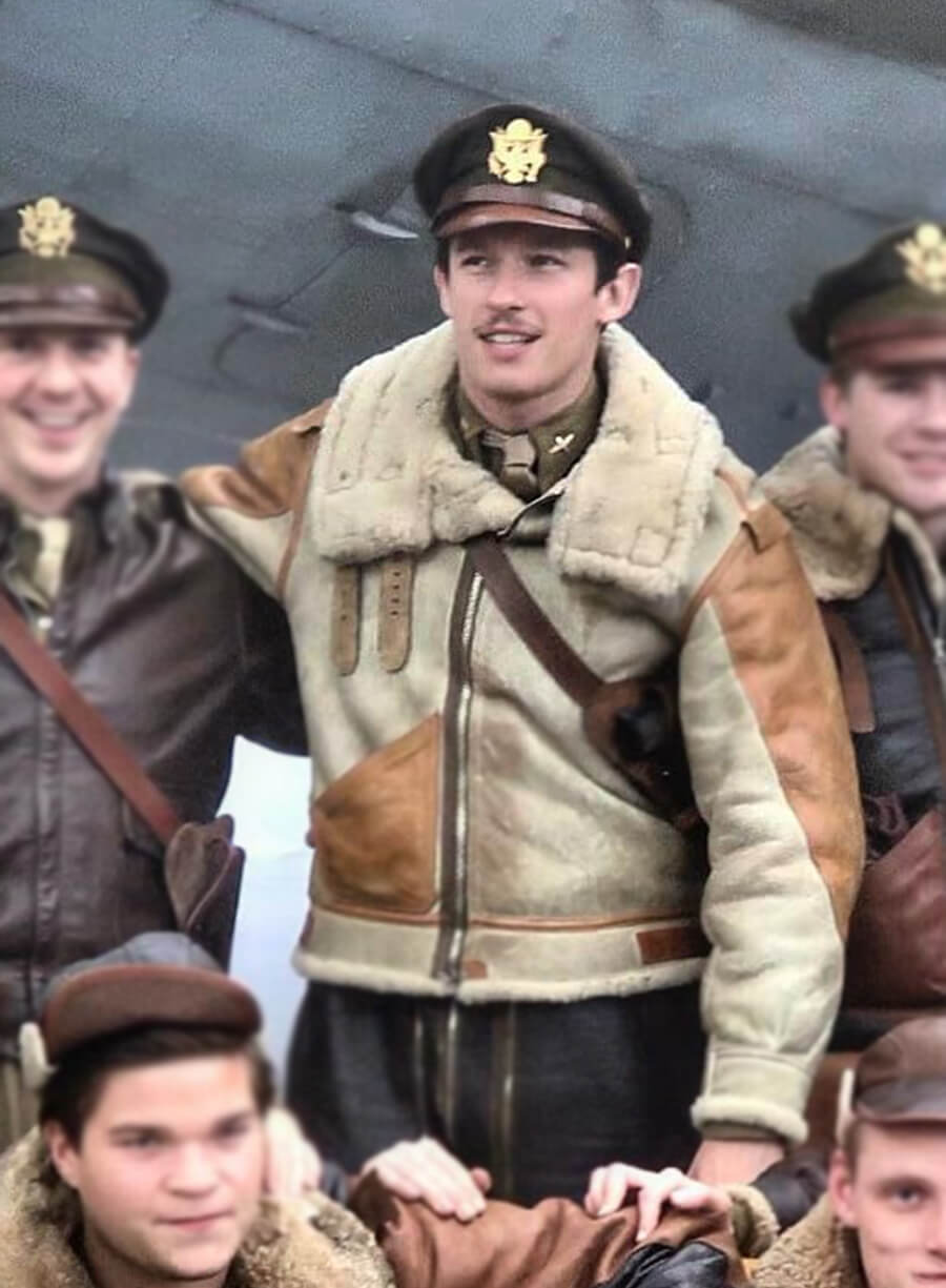 Harpoon Major John Egan Inspired Brown Bomber Jacket - Masters Of The Air Style