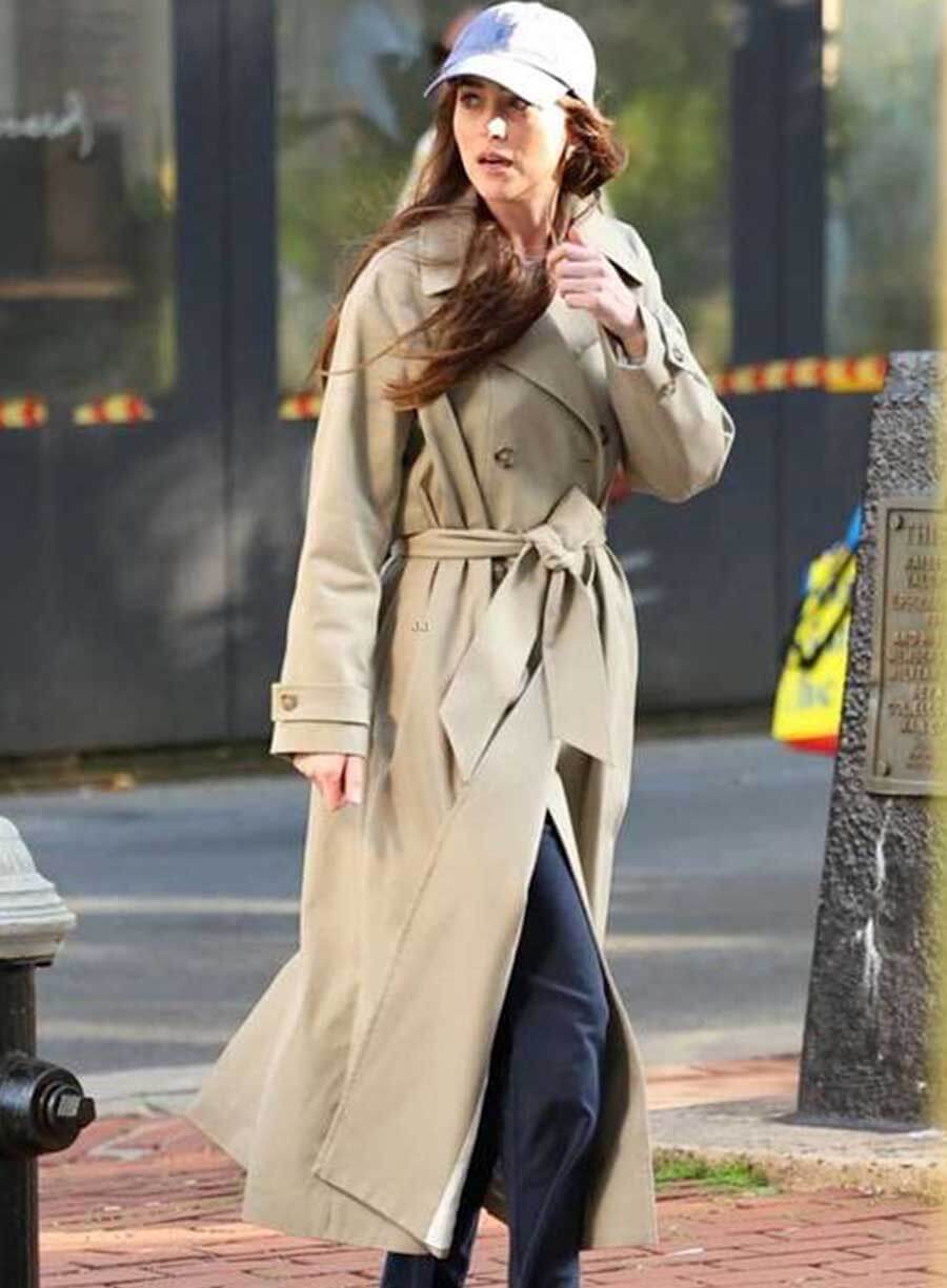 Harpoon Lucy Inspired Beige Cotton Fabric Coat - Materialists 2025 Style