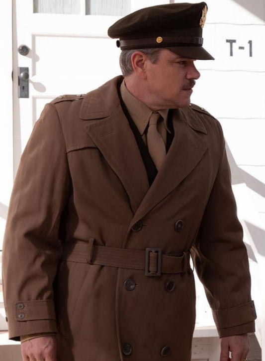 Harpoon Gen. Leslie R. Groves Inspired Brown Coat - Oppenheimer Style