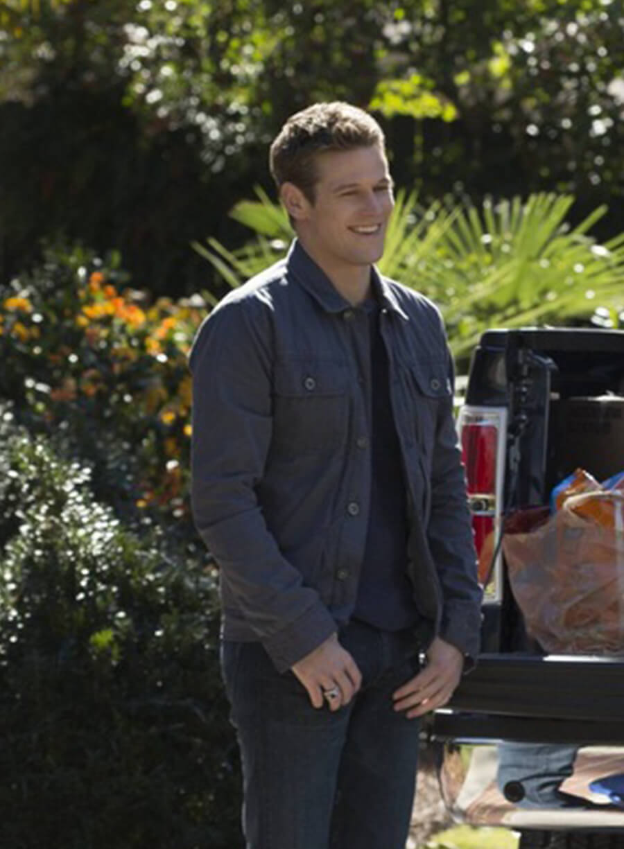 Harpoon Matt Donovan Inspired Grey Leather Jacket - The Vampire Diaries S05 Style
