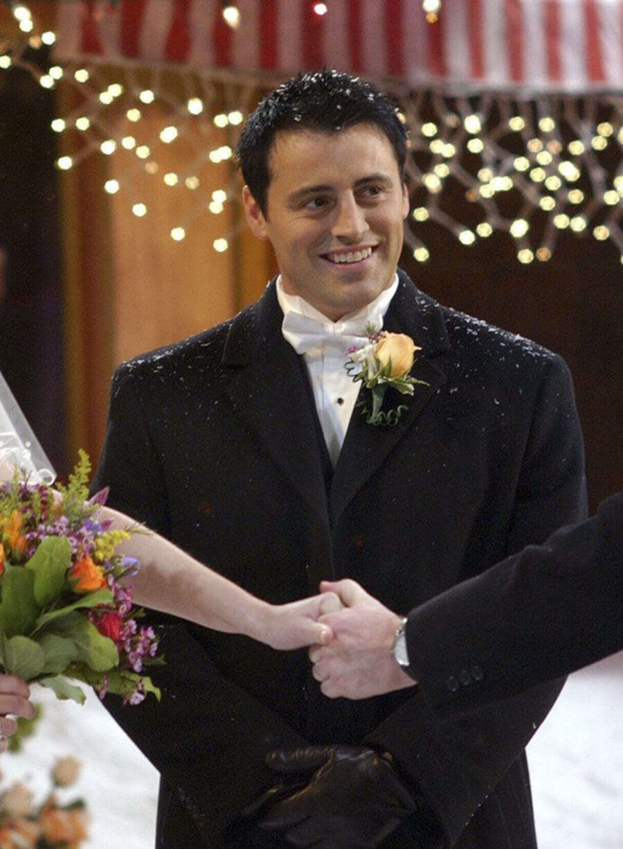 Harpoon Joey Tribbiani Inspired Black Wool Fabric Coat - Friends Style