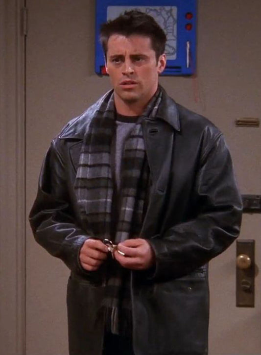 Harpoon Joey Tribbiani Inspired Black Coat - Friends Style