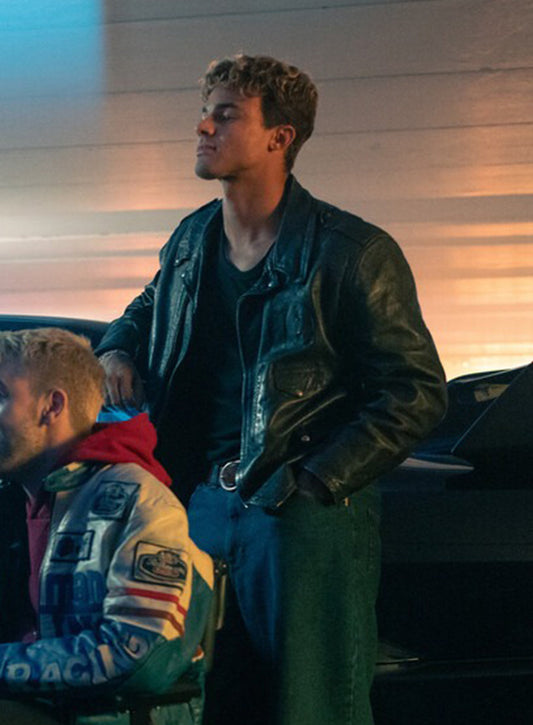 Harpoon Nick Inspired Black Biker Jacket - My Fault London 2025 Style