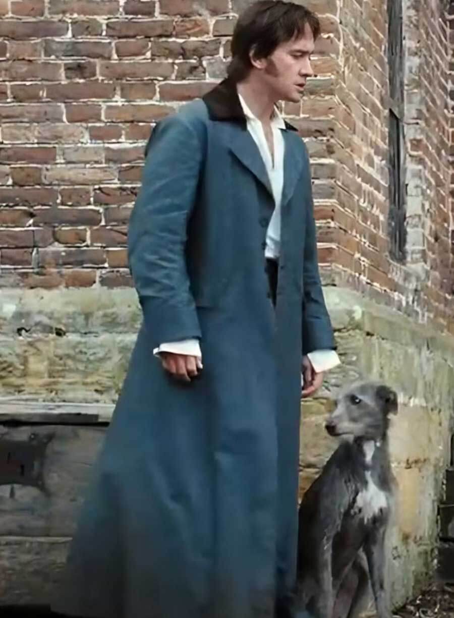 Harpoon Mr. Darcy Inspired Grey Cotton Fabric Coat - Pride & Prejudice Style