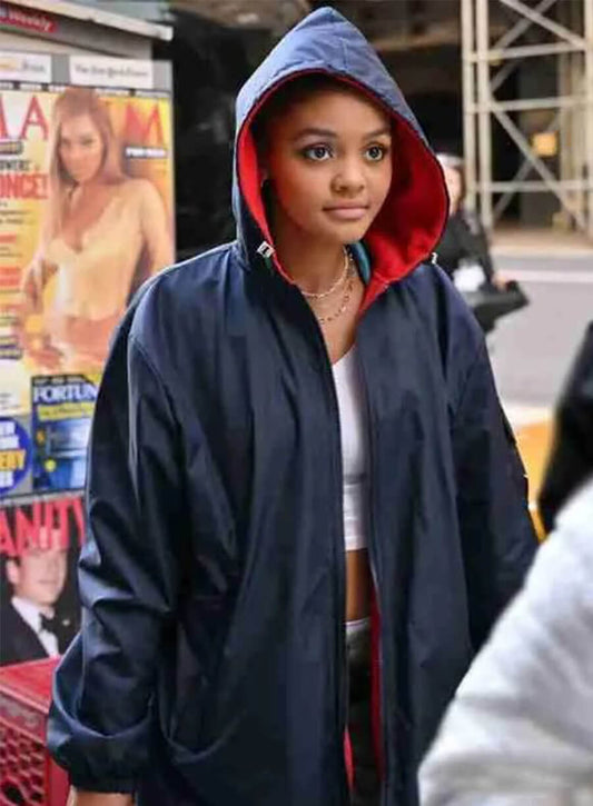 Harpoon Mattie Franklin Inspired Blue Coat - Madame Web 2024 Style