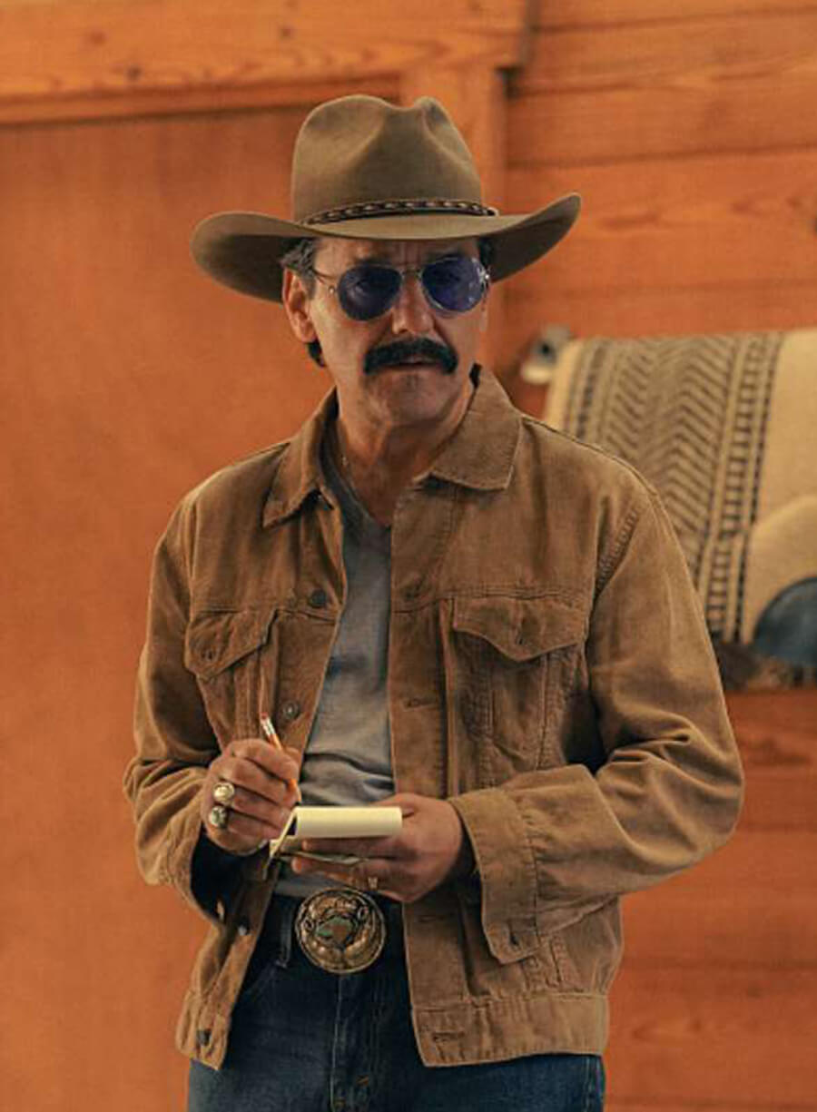 Harpoon Armand Truisi Inspired Brown Leather Jacket - Tulsa King Style