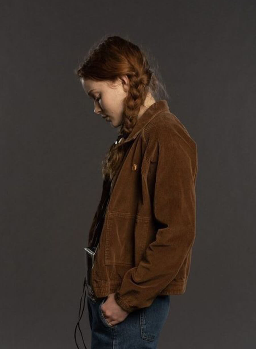Harpoon Max Mayfield Inspired Brown Leather Jacket - Stranger Things Style