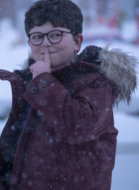 Harpoon Max Mercer Inspired Burgundy Hooded Jacket - Home Sweet Home Alone Style
