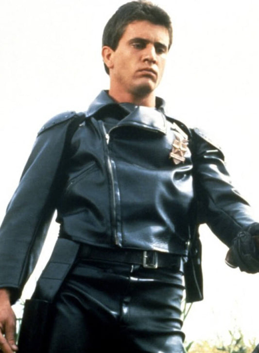 Harpoon Max Rockatansky Inspired Black Leather Jacket - Mad Max Style