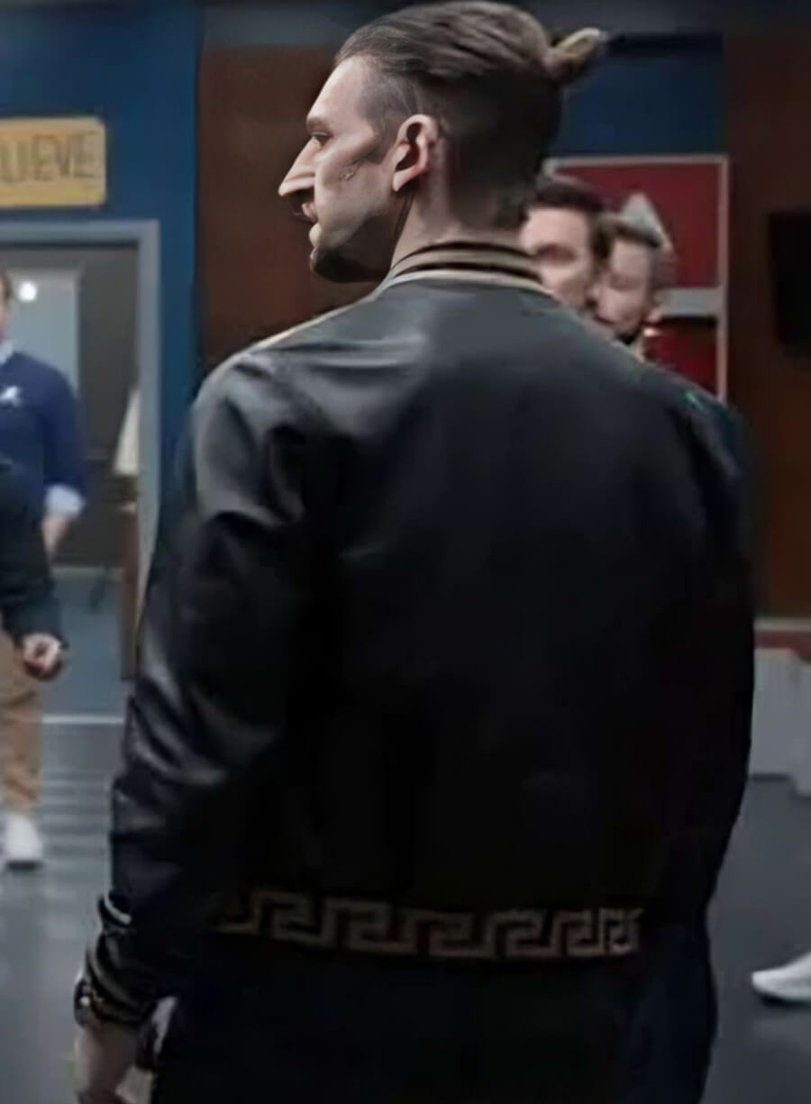 Harpoon Zava Inspired Black Bomber Jacket - Ted Lasso S03 Style