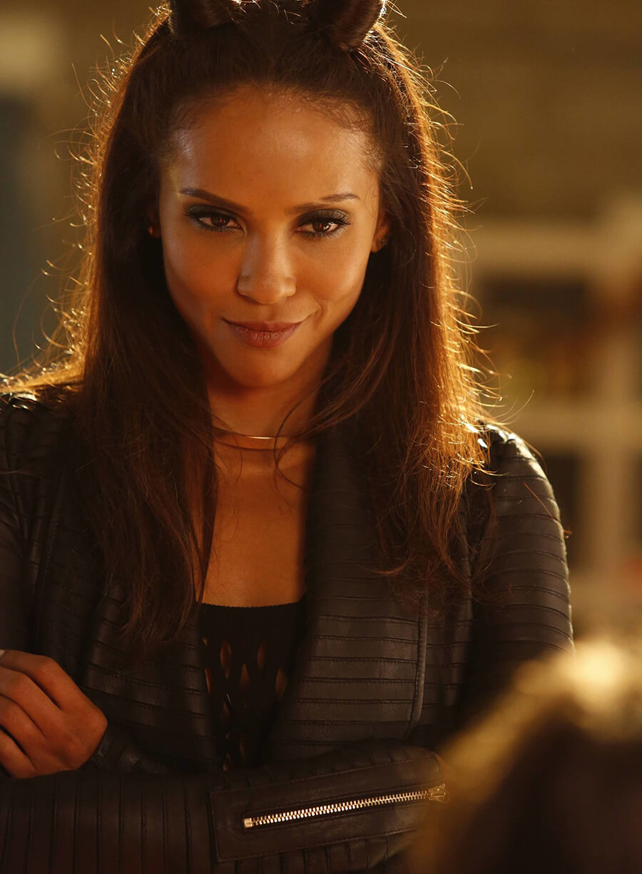 Harpoon Mazikeen Inspired Black Leather Jacket - Lucifer S02 Style
