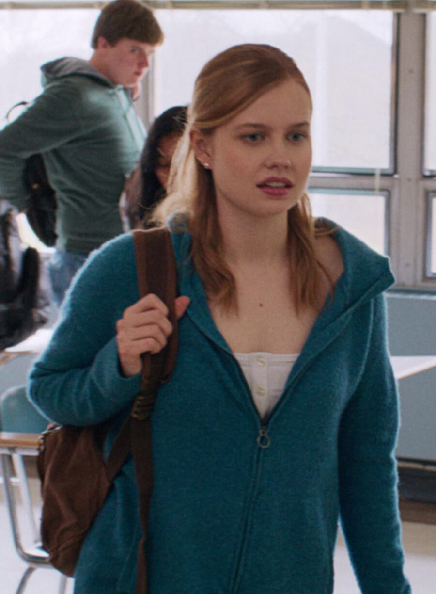 Harpoon Cady Heron Inspired Blue Fleece Hooded Jacket - Mean Girls 2024 Style