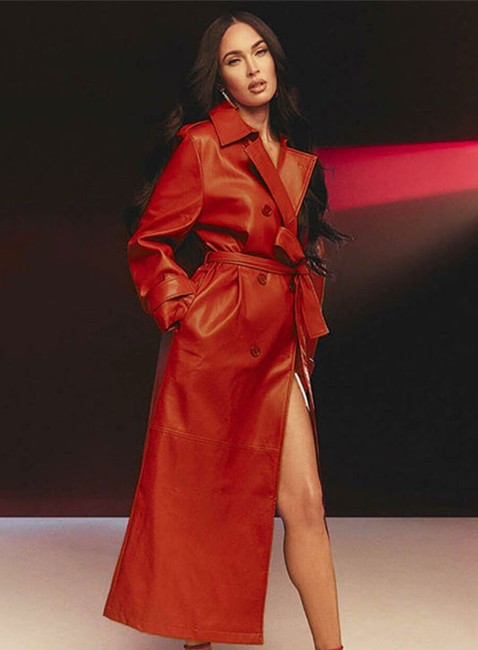 Harpoon Megan Fox Long Inspired Red Coat