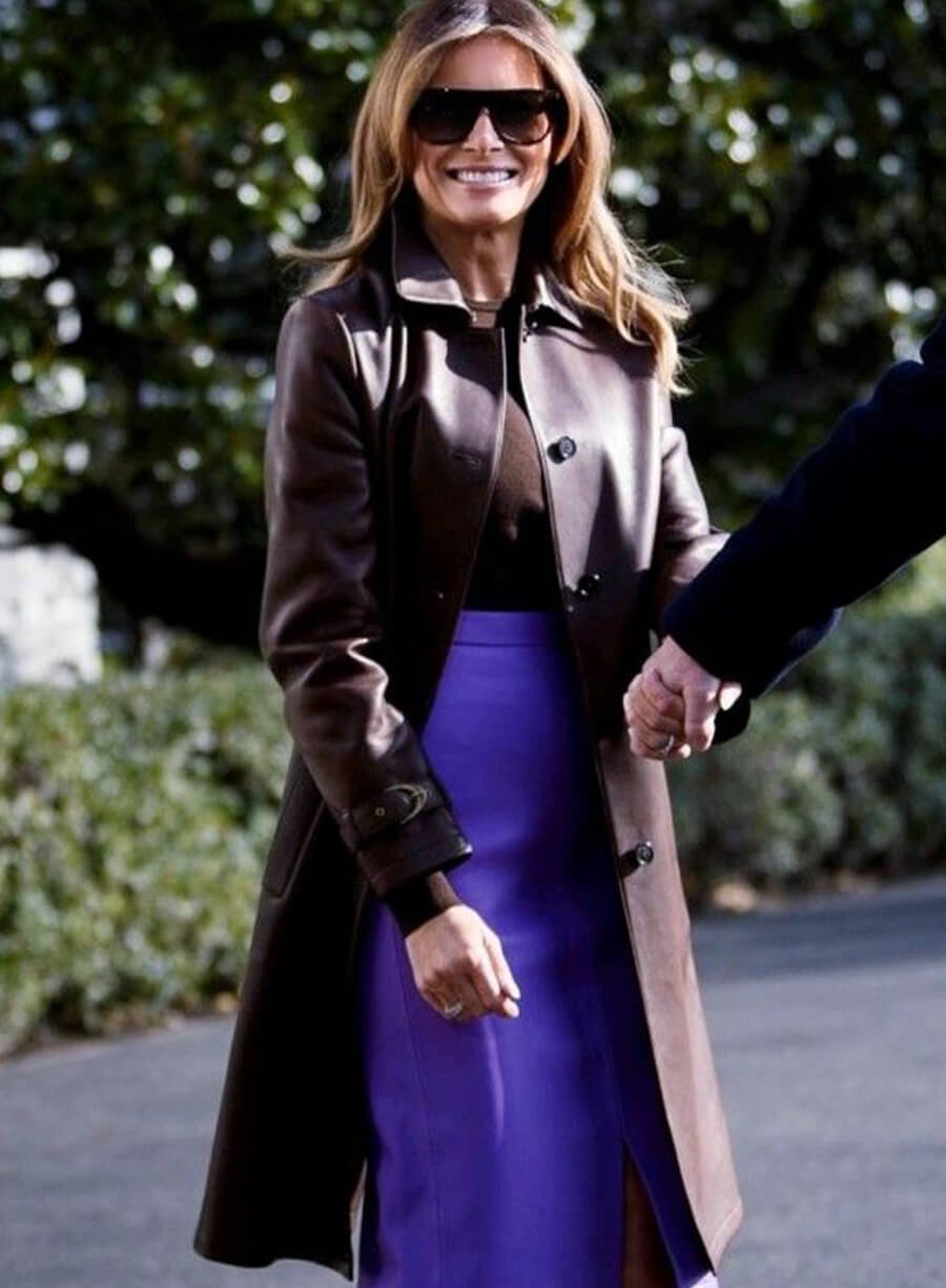 Harpoon Melania Trump Inspired Brown Coat