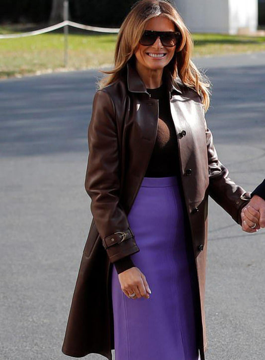 Harpoon Melania Trump Inspired Brown Coat