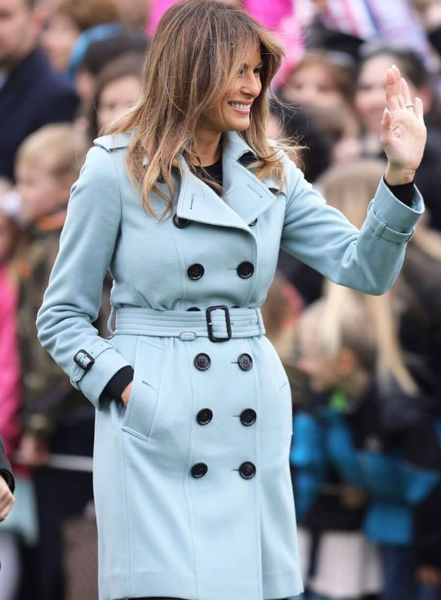 Harpoon Melania Trump First Lady Inspired Blue Coat