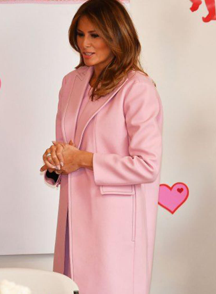 Harpoon Melania Trump First Lady Pink Inspired Pink Coat