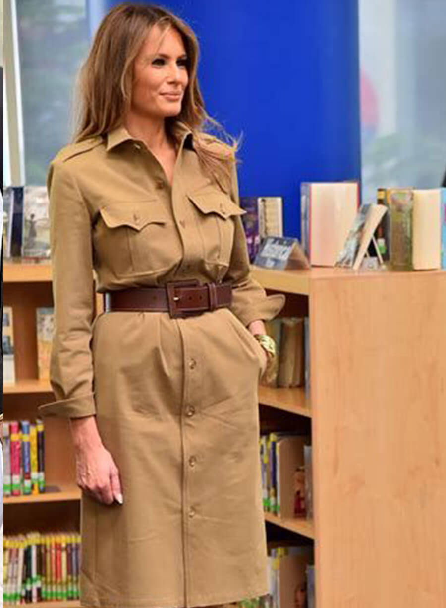 Harpoon Melania Trump Inspired Green Coat