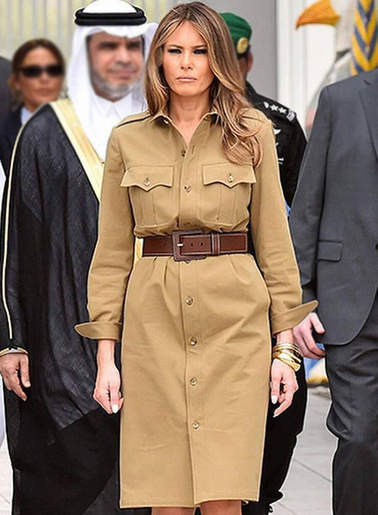 Harpoon Melania Trump Inspired Green Coat
