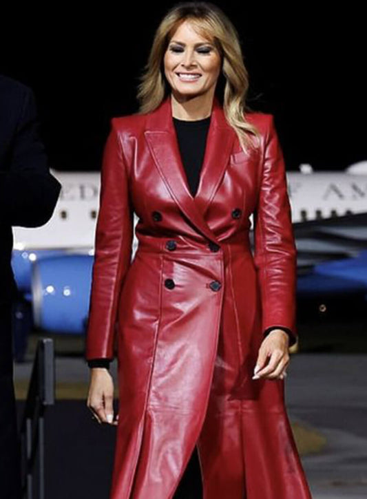 Harpoon Melania Trump Trench Inspired Red Coat