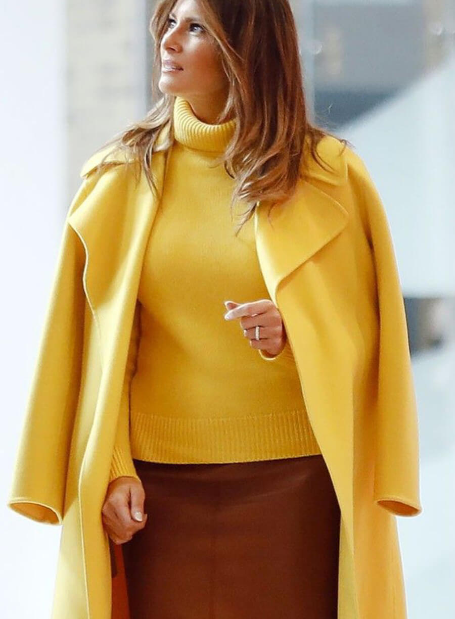 Harpoon Melania Trump Yellow Inspired Yellow Coat