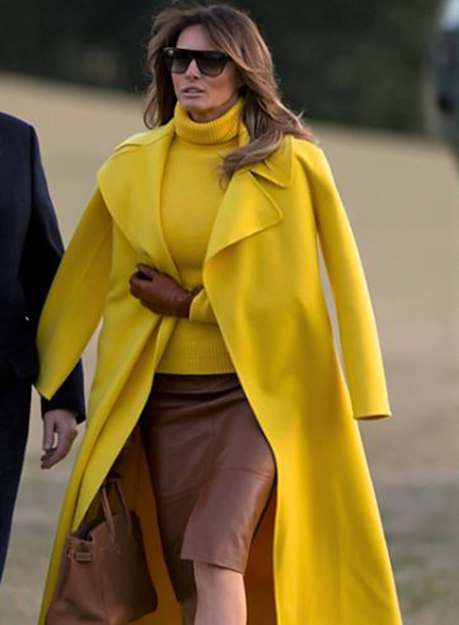 Harpoon Melania Trump Yellow Inspired Yellow Coat