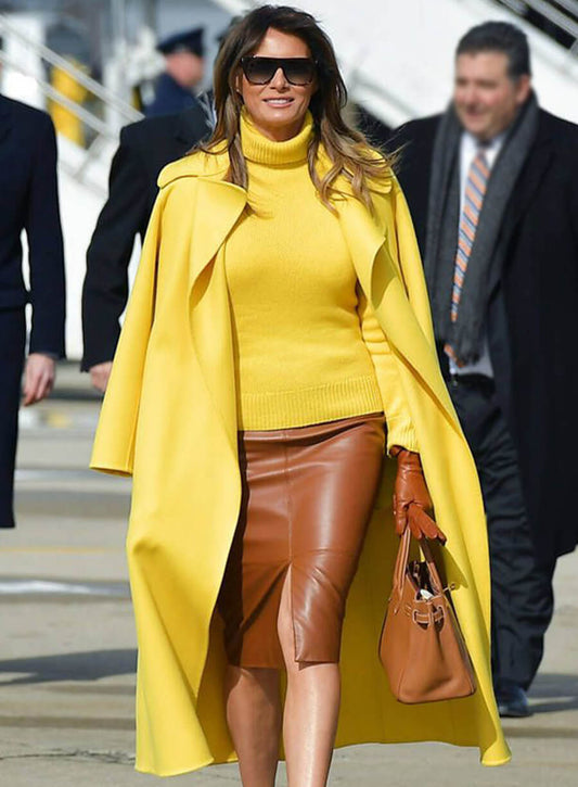 Harpoon Melania Trump Yellow Inspired Yellow Coat