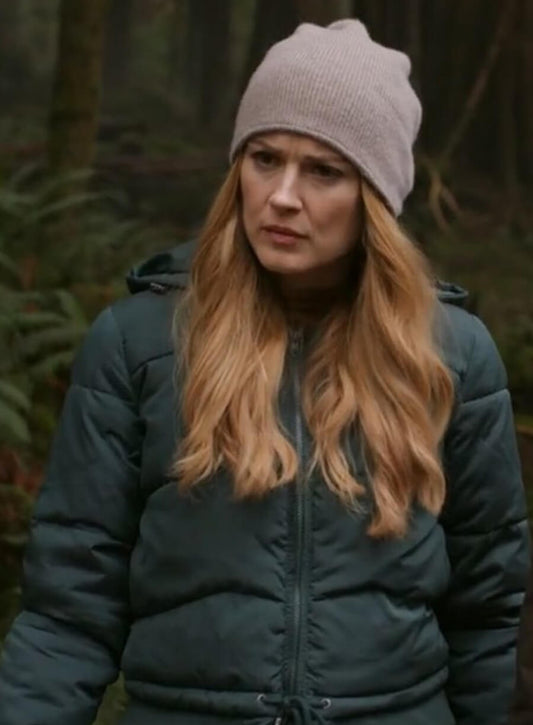 Harpoon Melinda Monroe Inspired Green Hooded Jacket - Virgin River Style