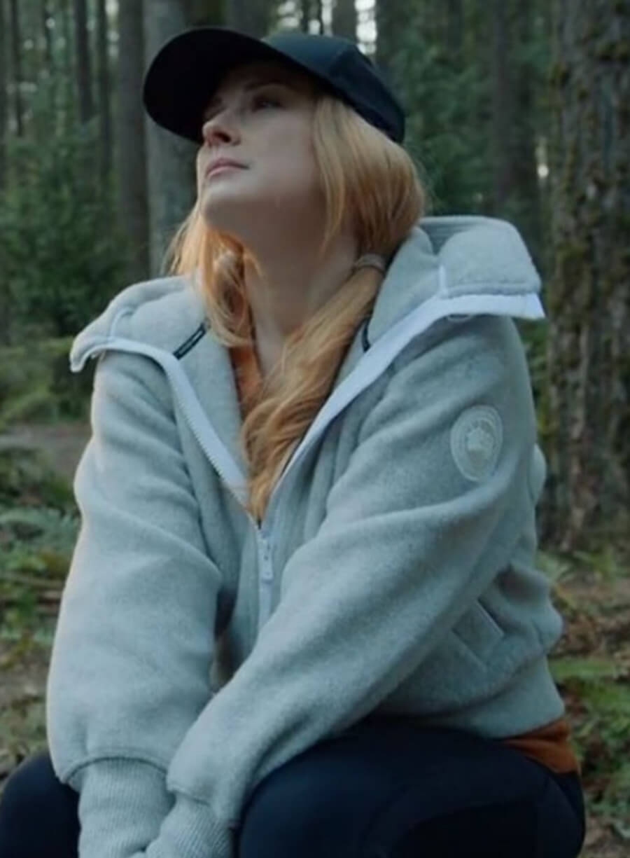 Harpoon Melinda Monroe Inspired Grey Hooded Jacket - Virgin River S05 Style