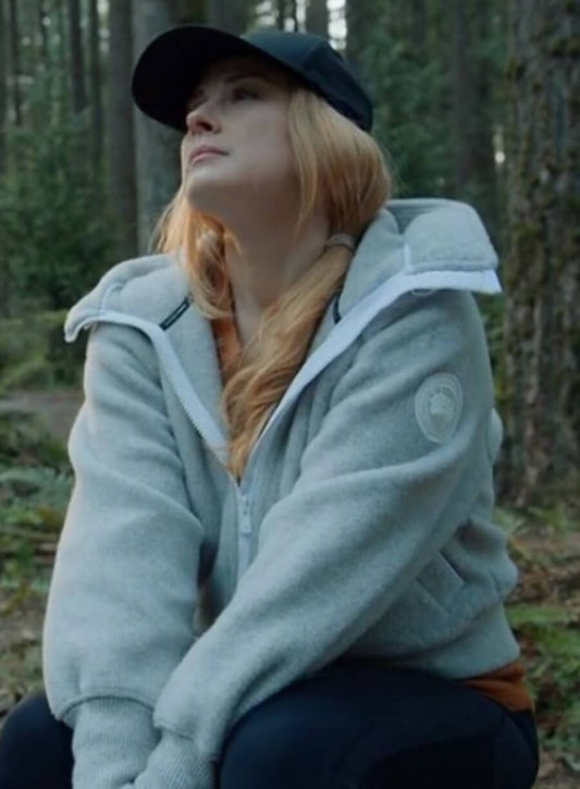 Harpoon Melinda Monroe Inspired Grey Hooded Jacket - Virgin River S05 Style