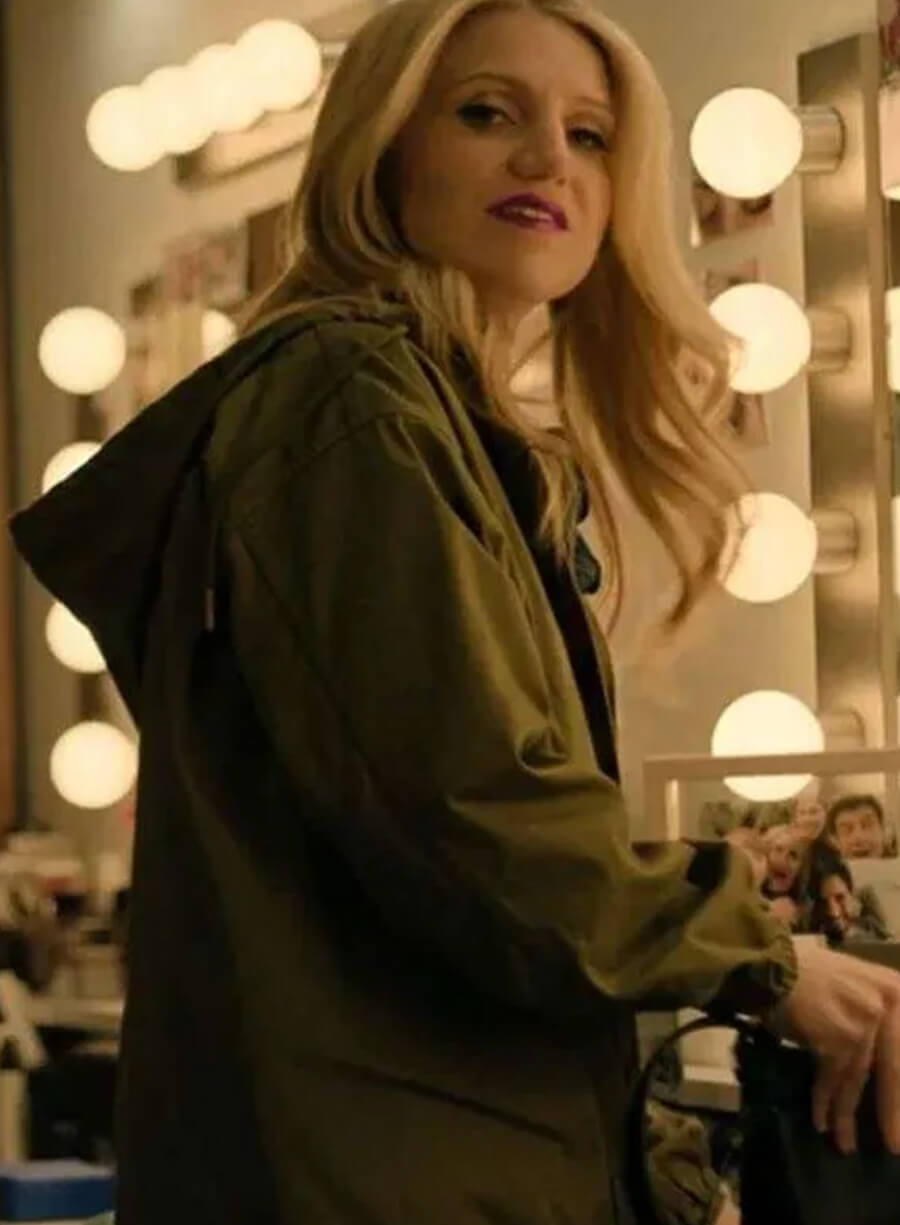 Harpoon Melissa Reed Inspired Green Coat - Happy Face 2025 Style