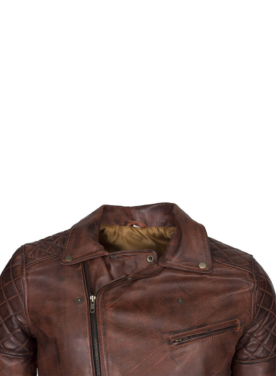 Harpoon Men Brando Inspired Brown Leather Jacket