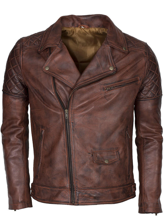 Harpoon Men Brando Inspired Brown Leather Jacket
