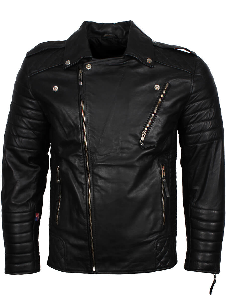 Harpoon Men's Boda Inspired Black Biker Jacket