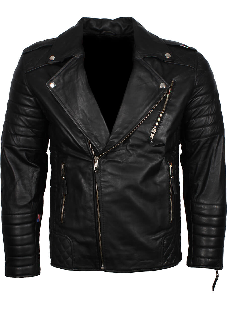 Harpoon Men's Boda Inspired Black Biker Jacket