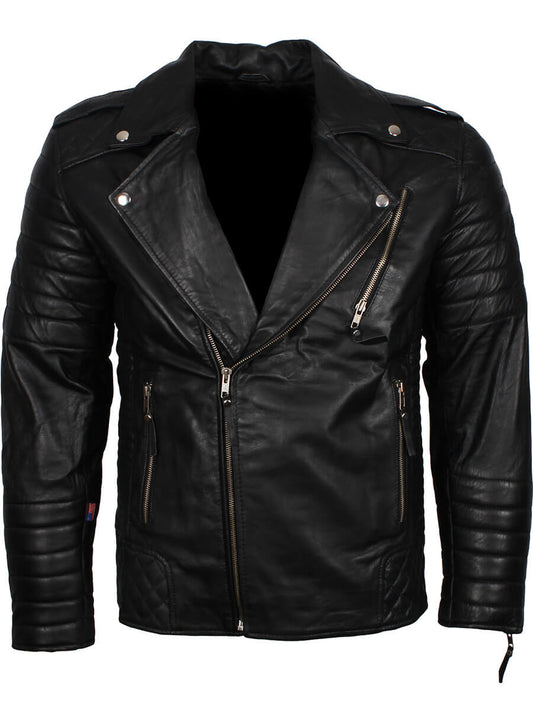 Harpoon Men's Boda Inspired Black Biker Jacket