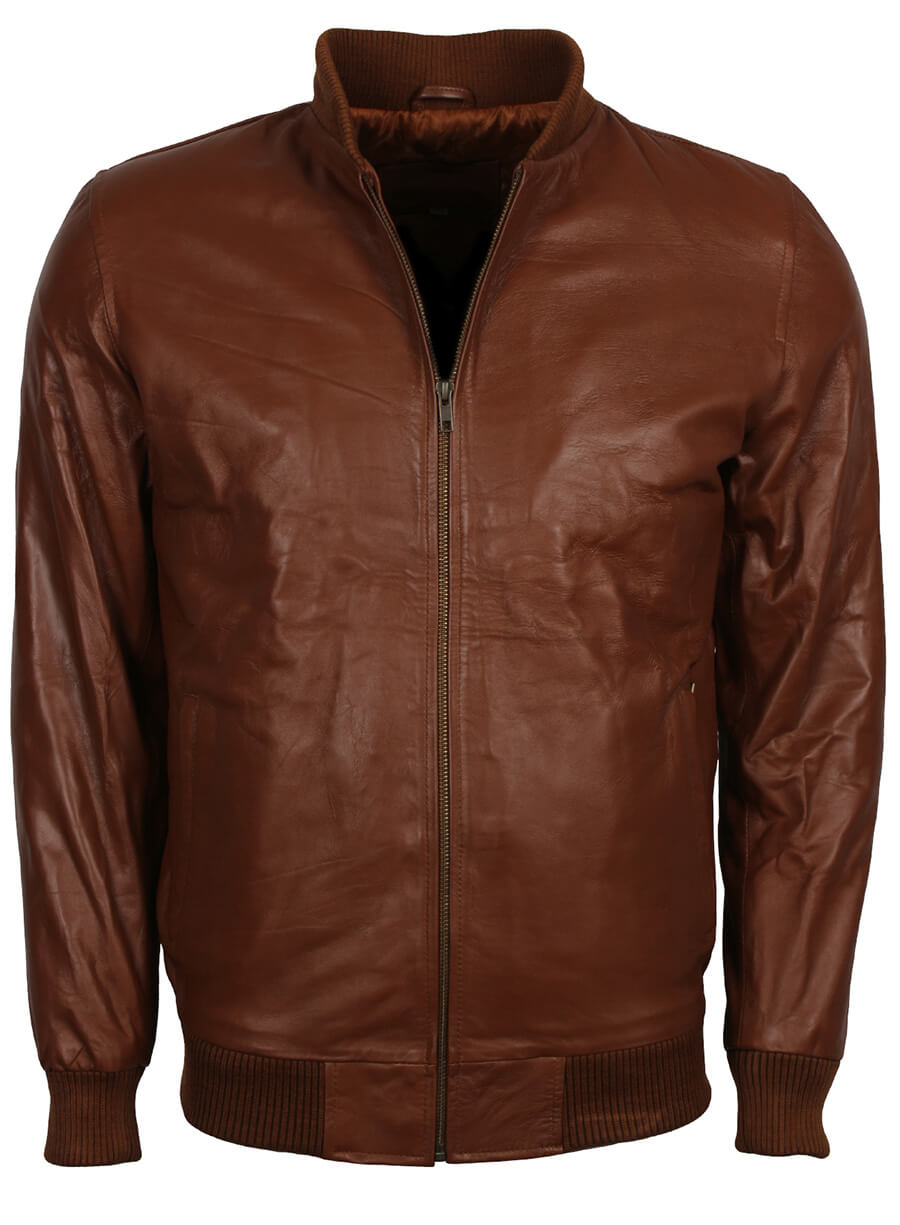 Harpoon Men's Inspired Brown Bomber Jacket