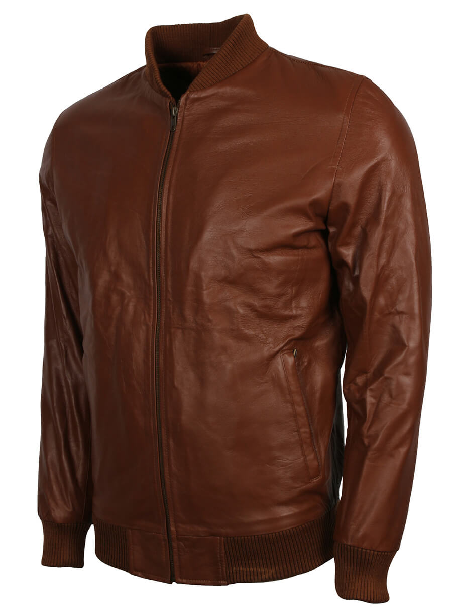 Harpoon Men's Inspired Brown Bomber Jacket