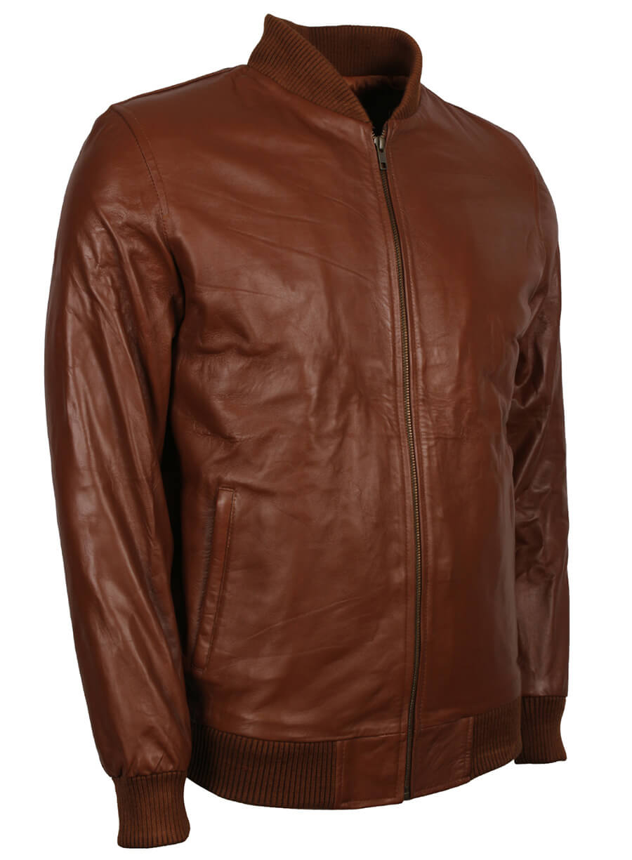 Harpoon Men's Inspired Brown Bomber Jacket