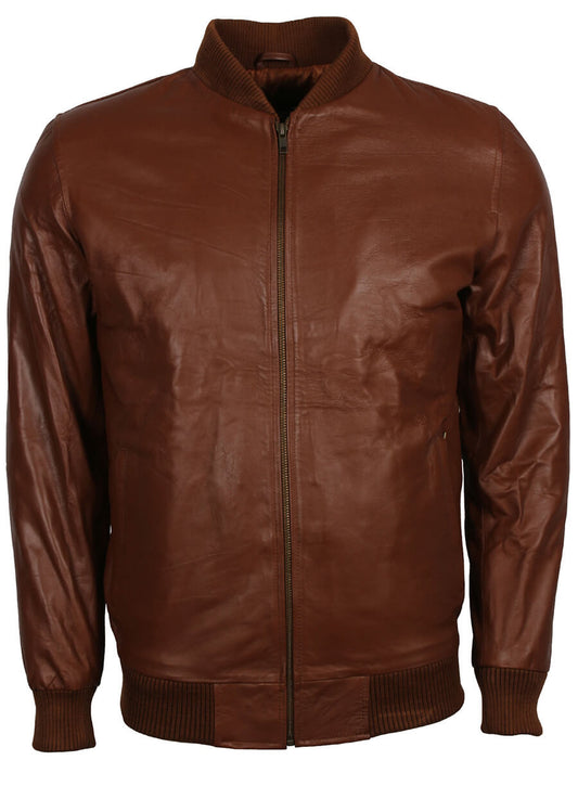 Harpoon Men's Inspired Brown Bomber Jacket