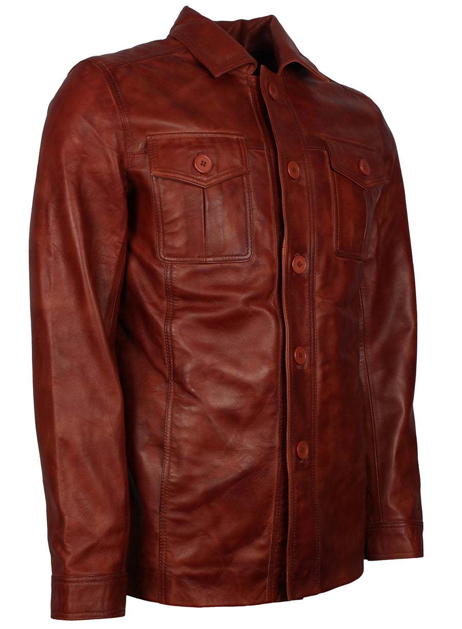 Harpoon Men's WW2 Military Style Inspired Brown Coat
