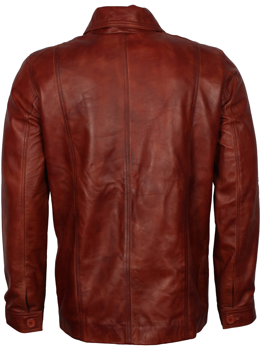 Harpoon Men's WW2 Military Style Inspired Brown Coat