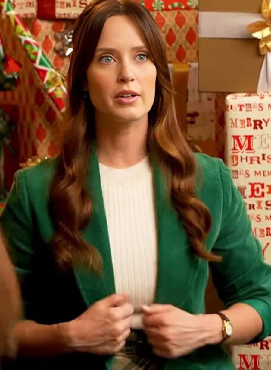 Harpoon Merritt Patterson Inspired Green Leather Jacket - A Vintage Christmas Style